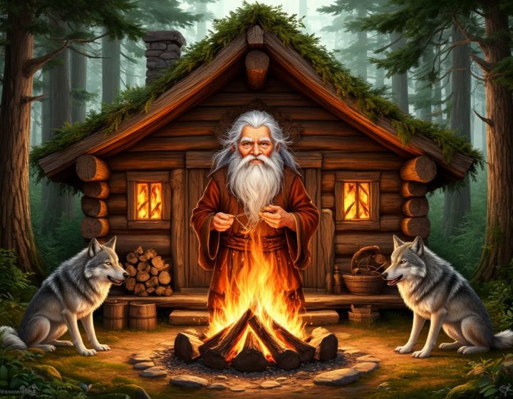 Образы персонажей фольклора Коми от нейросети