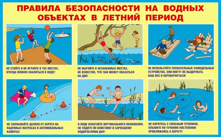 ПРАВИЛА БЕЗОПАСНОСТИ НА ВОДНЫХ ОБЪЕКТАХ В ЛЕТНИЙ ПЕРИОД